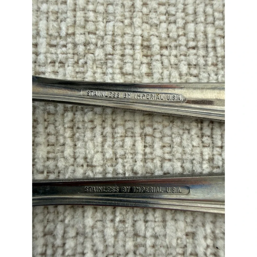Imperial Stainless USA BREWSTER ROSE Flatware Replacement 1 Dinner 1 Salad Fork